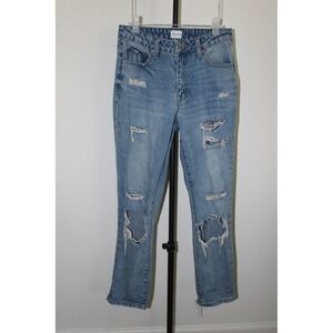 Special A Los Angeles Distressed Jeans Medium Wash High Rise Size 1